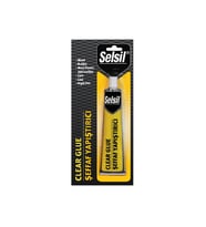SELSİL CLEAR GLUE 70G ŞEFFAF SÜPER YAPIŞTIRICI KAĞIT - AHŞAP - METAL - DERİ (4767)