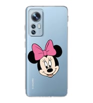 Xiaomi Mi 12 Uyumlu Kamera Korumalı Kapak Minnie Mouse Tasarımlı Şeffaf Silikon Kılıf