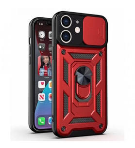 Kızaklı Tank Kılıf Apple iPhone 11 Kırmızı