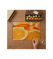 Portakal Dilimleri - Yakın Çekim Tasarımı 240 parça Ahşap Puzzle Ahşap Kutuda MP02599