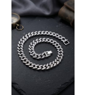 Paslanmaz Çelik Gurmet Model Kolye Zincir 10Mm 902942