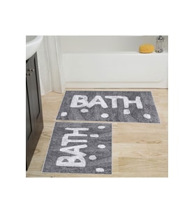 Eliana Home Baskılı 2'li Banyo Paspas Takımı RVG5230