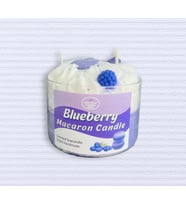 Blueberry Macaron Candle- (yabanamersini & vanilya)