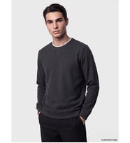 LCWAIKIKI Classic Antrasit Bisiklet Yaka Erkek Sweatshirt