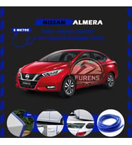 Nissan Almera Oto Araç Kapı Koruma Fitili 5metre Parlak Mavi Renk