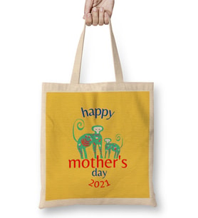 Mothers Day 2021 CUTE MOM Bez Çanta Uzun Saplı