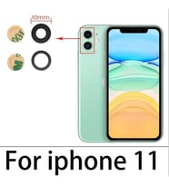 Tkgz İPhone 11 Arka Kamera Camı Lens Yapışkanlı