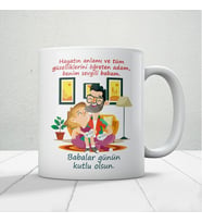 Benim Sevgili Babam Baskılı Babalar Günü Kupa Bardak Kahve Kupa Bardak-Mod1
