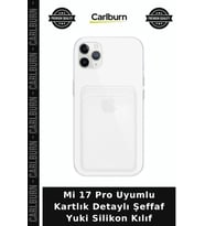 Mi 17 Pro Uyumlu Kartlık Detaylı Şeffaf Yuki Silikon Kılıf Telefon Kabı Koruyucu Cep Malzemesi