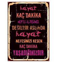 Ahşap MDF Poster (27x18cm)