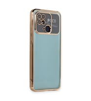 Xiaomi Redmi 10c Kılıf Kamera Korumalı Lensli Silikon - Gold