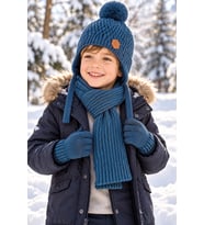KİTTİ 26170-13 ERKEK 4-8 YAŞ ATKI BERE ELDİVEN SET