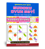 Çocuklar İçin Sudoku Oyun Seti (KES-YAPIŞTIR-YAZ-SİL)