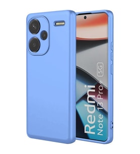 Microsonic Xiaomi Redmi Note 13 Pro Plus 5G Kılıf Groovy Soft Mavi (Mavi)