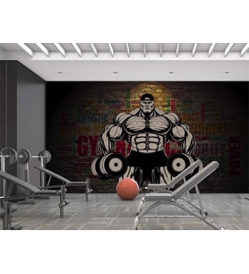 Vücut Geliştirme GYM Salonu Duvar Kağıdı