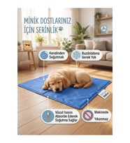 Serinletici Jel Teknolojili Köpek Minderi, 50x65 cm, Konfor ve Serinlik