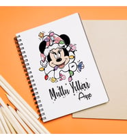 Minnie Mouse Mutlu Yıllar Tasarımlı Defter Kişiye Özel