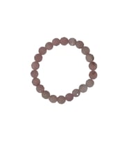 Pembe Kuvars Bileklik 8mm Faset Kesim 633-1