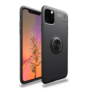 Apple İphone 11 Pro Kılıf Range Yüzüklü Silikon - Siyah