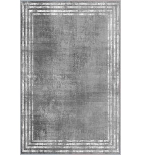 Eliana Home Baskılı, Yıkanabilir Kaymaz Taban Salon Halısı LNA0578 100x150 cm (Gri)