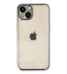 iPhone 14 Kılıf Razer Lensli Silikon - Yeşil