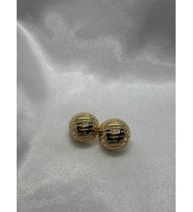 Çelik Gold Top Küpe