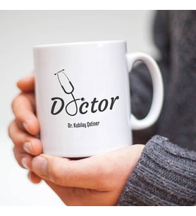 İsme Özel Doktor Kupa Bardak