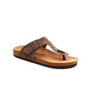 Fly Soft Mıkanos S903 Poli Hafif Taban Tokalı Erkek Terlik AÇIK KAHVE