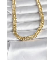 CM 14K Gold Renk Kalın Zincir Model 60 cm Kadın Kolye 5886 - LOHO1818-4473