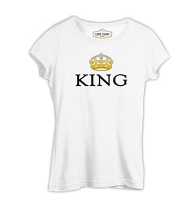 Queen Beyaz Bayan Tshirt