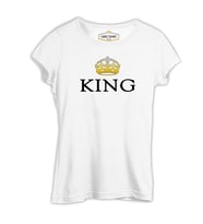 Queen Beyaz Bayan Tshirt