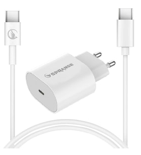 Sprange P-T18 25W USB-C PD Şarj Adaptörü Type-C – Type-C Data & Şarj Kablo