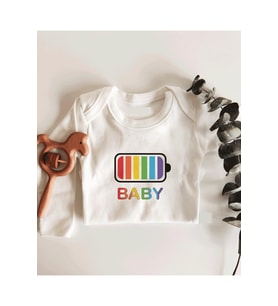 Baby Battery Uzun Kol Çıtçıtlı Organik Bebek Body