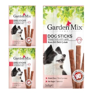 Gardenmix Kuzu Etli Köpek Stick Ödül 3*11g-3 Paket