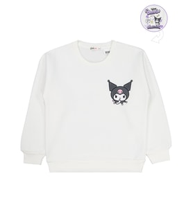 Kuromi 6-9 Yaş Sweatshirt - Ekru