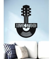 DEKOR TRENİ Music Studio Dekoratif Ahşap Duvar Dekoru