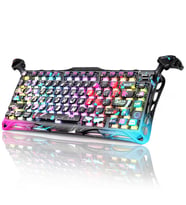 GravaStar Mercury V75 Pro Manyetik Switch Gaming Klavye, Kablolu, İngilizce Q, Neon Graffiti