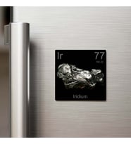 Iridium (İridyum) Elementi – Buzdolap Magneti – 9x9 cm
