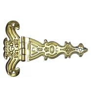 Dekoratif, Sac Tek Kuyruklu Menteşe - 69x102 Mm, Büyük, Sarı, 1 Adet