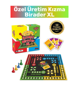Özel Yüksek Kaliteli Yılbaşı Eğitici Zeka Geliştirici Strateji Oyunu 2-4 Kişilik XL Kızma Birader