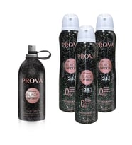 Prova Black Option Edp Kadın Parfüm 120 Ml Ve Deodorant 150 Ml 3 Adet