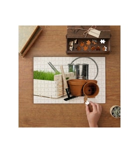Bahçe Bakım Seti Tasarımı 240 parça Ahşap Puzzle Ahşap Kutuda MP00135