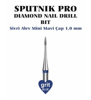 Elmas Sivri Alev Mini Freze Mavi Çap 1,0mm