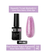 Özel Üretim Yüksek Pigmentli Hızlı Kuruyan Tırnak Güçlendirici 3 Aşamalı Kalıcı Simli Oje 10 Ml