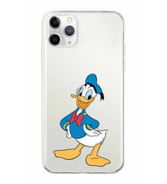 Apple iPhone 11 Pro Uyumlu Kapak Donald Duck Tasarımlı Şeffaf Silikon Kılıf