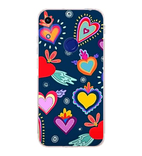 PrintiFy Honor 8A ile Uyumlu Retro Color 3  Kamera Korumalı Şeffaf  Kılıf