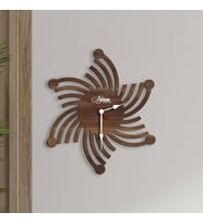 BK Gift Kişiye Özel İsimli Dekoratif 45cm Ahşap Duvar Saati-11 , Ev hediyesi , Arkadaşa Hediye , Sevgiliye Hediye