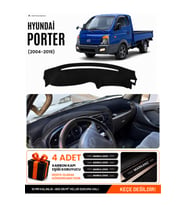 e-biz HYUNDAİ POR-TER (2004-2019) Uyumlu Torpido Koruma, Torpido Örtüsü, Torpido Kılıfı - Siyah - HU025