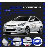 Hyunda Accent Blue Oto Araç Kapı Koruma Fitili 5metre Parlak Mavi Renk