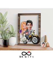 BK Gift Kişiye Özel Evleniyoruz Karikatürlü 3D Ahşap Tablo, Sevgiliye Hediye, Sevgililer Günü Hediyesi, Yıl Dönümü Hediyesi, Doğum Günü Hediyesi-8